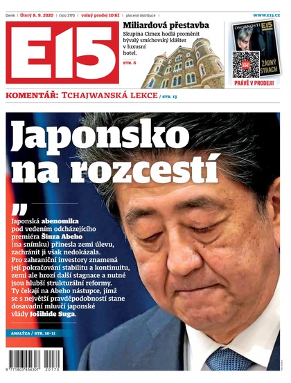 E-magazín E15 - 8.9.2020 - CZECH NEWS CENTER a. s.