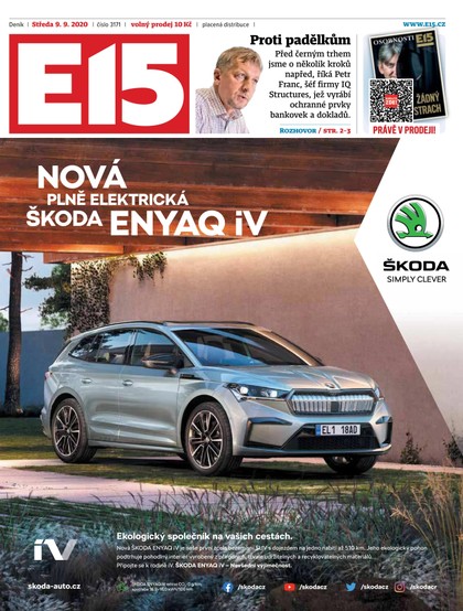 E-magazín E15 - 9.9.2020 - CZECH NEWS CENTER a. s.