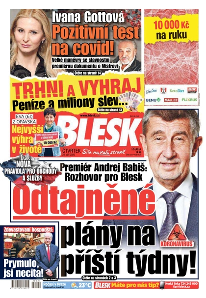 E-magazín Blesk - 24.9.2020 - CZECH NEWS CENTER a. s.