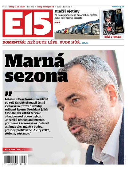 E-magazín E15 - 6.10.2020 - CZECH NEWS CENTER a. s.