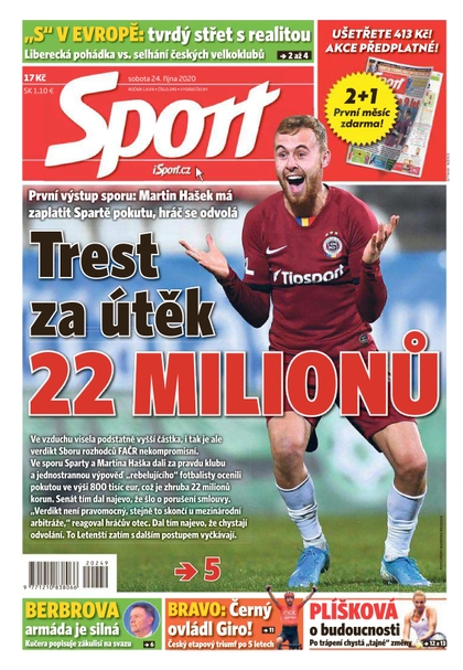 E-magazín Sport - 24.10.2020 - CZECH NEWS CENTER a. s.