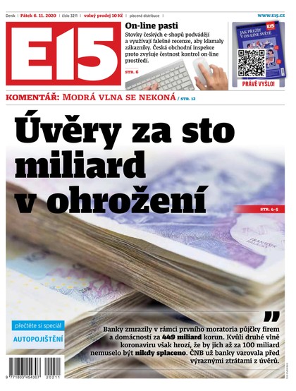 E-magazín E15 - 6.11.2020 - CZECH NEWS CENTER a. s.