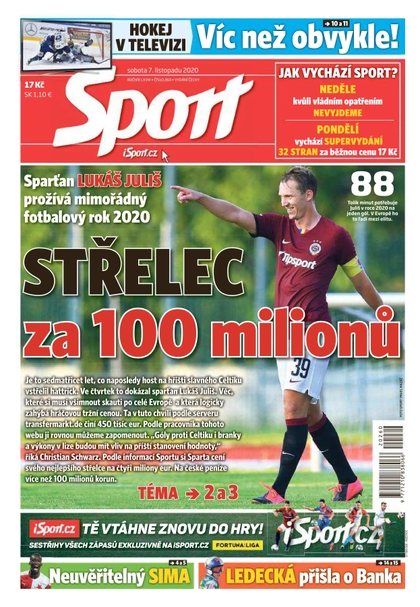 E-magazín Sport - 7.11.2020 - CZECH NEWS CENTER a. s.