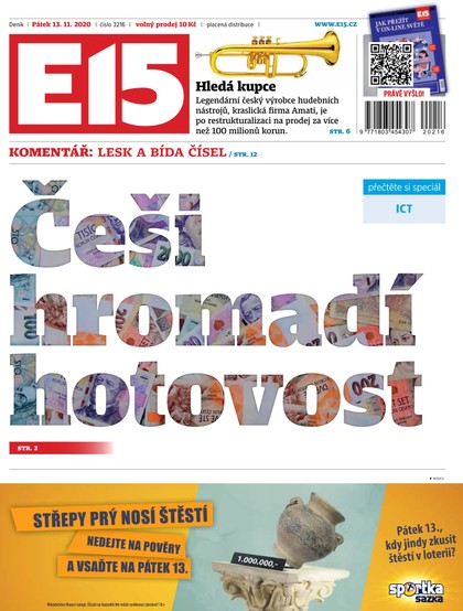 E-magazín E15 - 13.11.2020 - CZECH NEWS CENTER a. s.