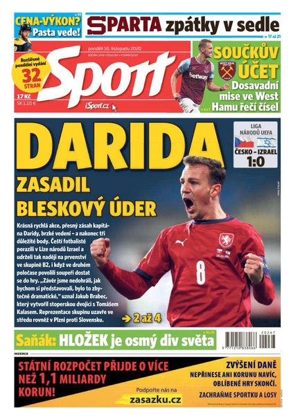 E-magazín Sport - 16.11.2020 - CZECH NEWS CENTER a. s.