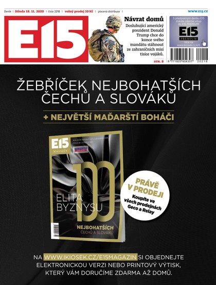 E-magazín E15 - 18.11.2020 - CZECH NEWS CENTER a. s.