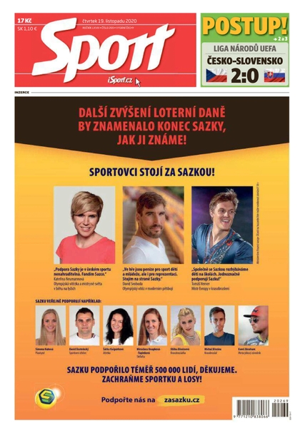 E-magazín Sport - 19.11.2020 - CZECH NEWS CENTER a. s.