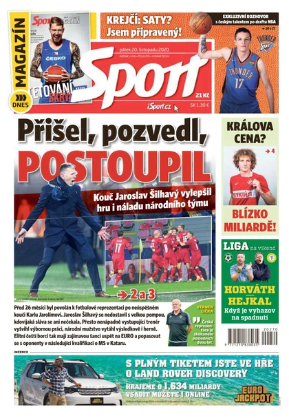E-magazín Sport - 20.11.2020 - CZECH NEWS CENTER a. s.