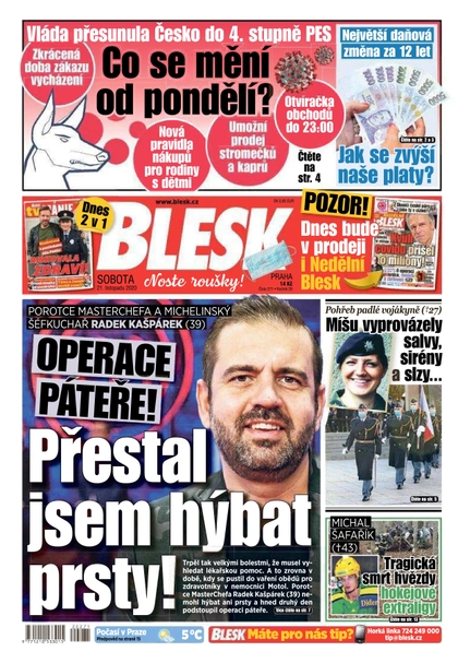 E-magazín Blesk - 21.11.2020 - CZECH NEWS CENTER a. s.