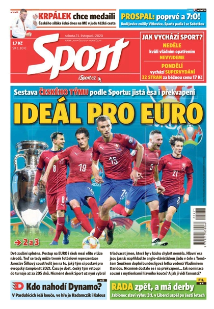 E-magazín Sport - 21.11.2020 - CZECH NEWS CENTER a. s.