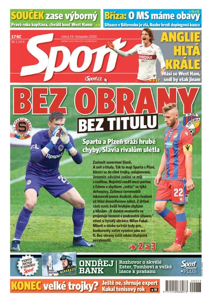 E-magazín Sport - 24.11.2020 - CZECH NEWS CENTER a. s.