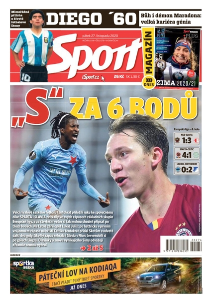 E-magazín Sport - 27.11.2020 - CZECH NEWS CENTER a. s.