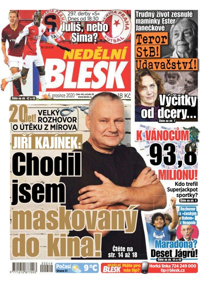 E-magazín Nedělní Blesk - 6.12.2020 - CZECH NEWS CENTER a. s.