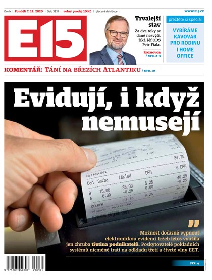 E-magazín E15 - 7.12.2020 - CZECH NEWS CENTER a. s.