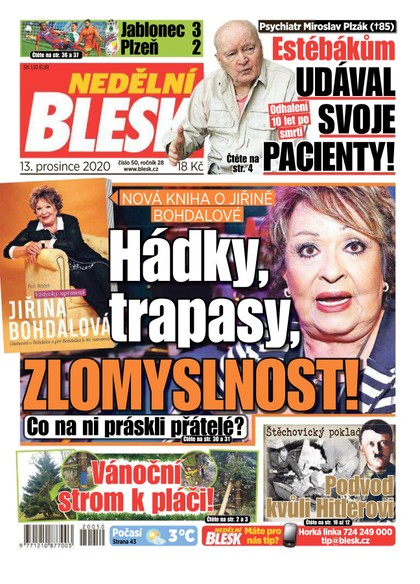 E-magazín Nedělní Blesk - 13.12.2020 - CZECH NEWS CENTER a. s.