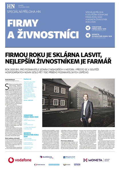 E-magazín HN 240 - 14.12.2020 příloha Firmy a živnostníci - Economia, a.s.