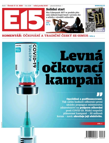 E-magazín E15 - 17.12.2020 - CZECH NEWS CENTER a. s.