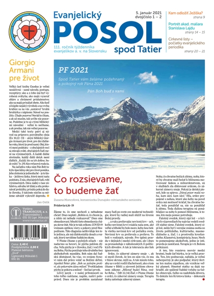 E-magazín Evanjelický POSOL spod Tatier 1-2-2021 - TRANOSCIUS a.s.