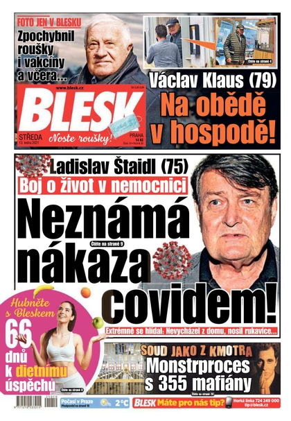 E-magazín Blesk - 13.1.2021 - CZECH NEWS CENTER a. s.