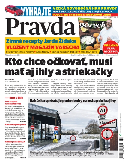 E-magazín Denník Pravda 15. 1. 2021 - OUR MEDIA SR a. s.