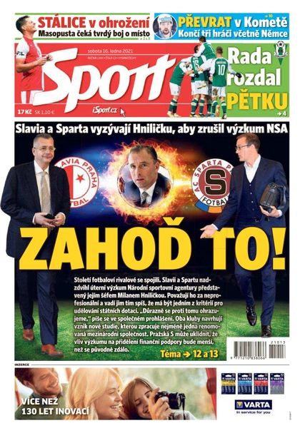 E-magazín Sport - 16.1.2021 - CZECH NEWS CENTER a. s.