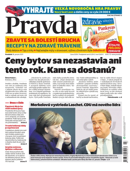 E-magazín Dennik Pravda 18. 1. 2021 - OUR MEDIA SR a. s.