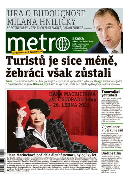 E-magazín METRO - 27.1.2021 - MAFRA, a.s.