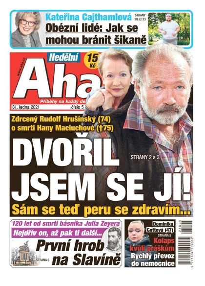 E-magazín Nedělní AHA! - 31.1.2021 - CZECH NEWS CENTER a. s.