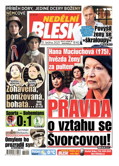 E-magazín Nedělní Blesk - 31.1.2021 - CZECH NEWS CENTER a. s.