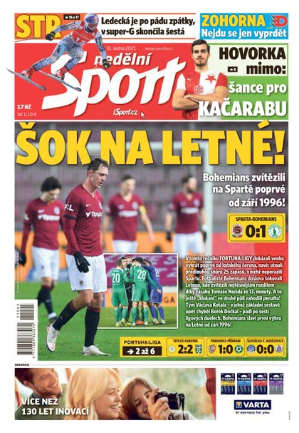 E-magazín Nedělní Sport - 31.1.2021 - CZECH NEWS CENTER a. s.