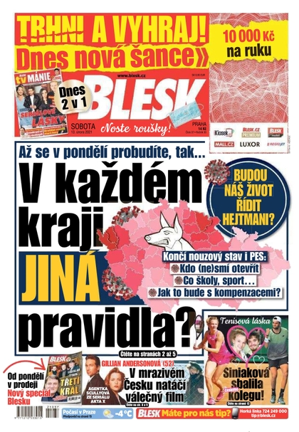 E-magazín Blesk - 13.2.2021 - CZECH NEWS CENTER a. s.