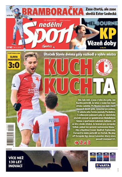 E-magazín Nedělní Sport - 14.2.2021 - CZECH NEWS CENTER a. s.