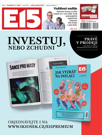 E-magazín E15 - 15.2.2021 - CZECH NEWS CENTER a. s.