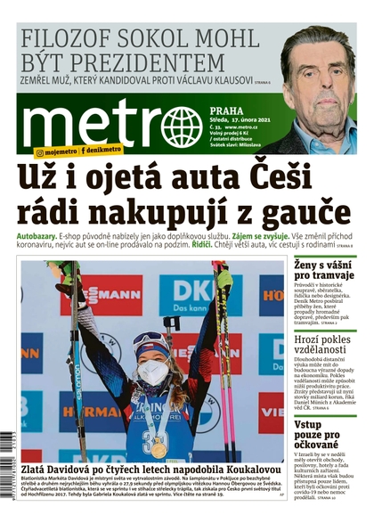 E-magazín METRO - 17.2.2021 - MAFRA, a.s.