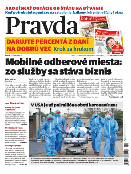 E-magazín Denník Pravda 23. 2. 2021 - OUR MEDIA SR a. s.