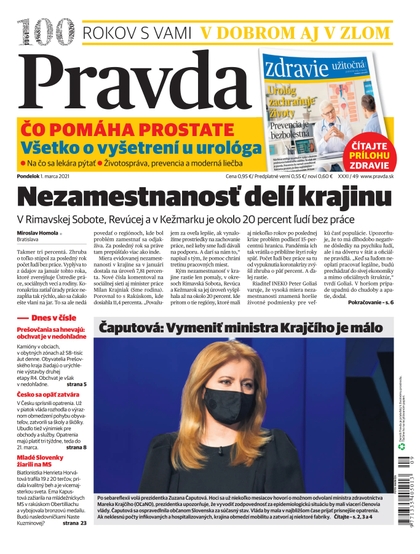 E-magazín Denník Pravda 1. 3. 2021 - OUR MEDIA SR a. s.