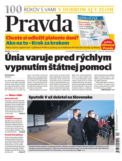 E-magazín Denník Pravda 2. 3. 2021 - OUR MEDIA SR a. s.