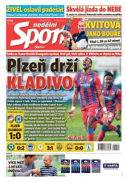 E-magazín Nedělní Sport - 7.3.2021 - CZECH NEWS CENTER a. s.