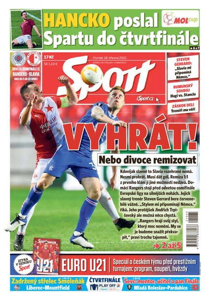 E-magazín Sport - 18.3.2021 - CZECH NEWS CENTER a. s.