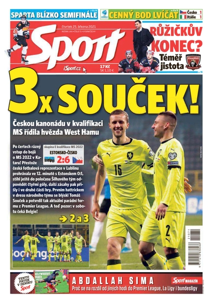 E-magazín Sport - 25.3.2021 - CZECH NEWS CENTER a. s.