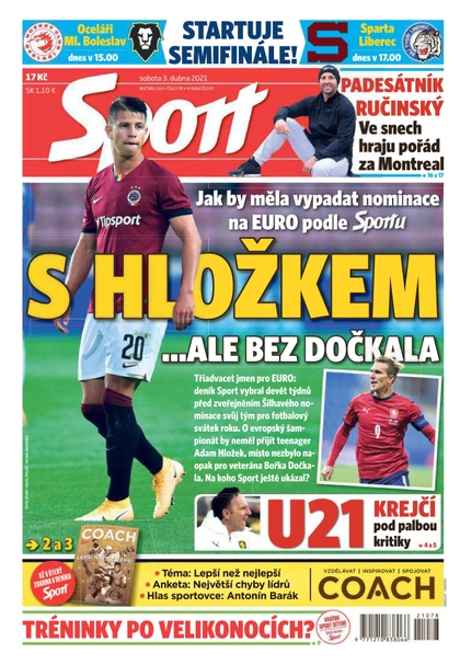 E-magazín Sport - 3.4.2021 - CZECH NEWS CENTER a. s.