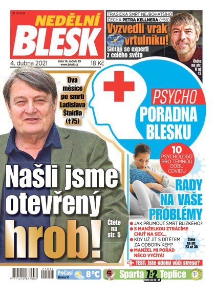 E-magazín Nedělní Blesk - 4.4.2021 - CZECH NEWS CENTER a. s.