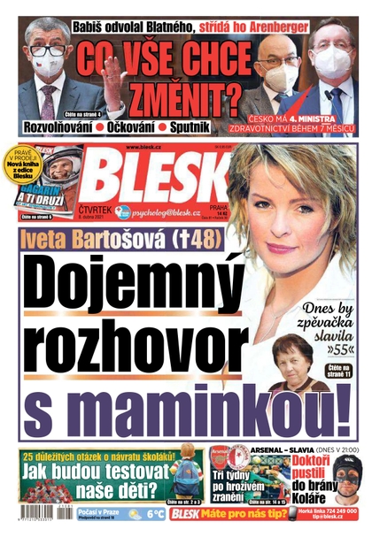 E-magazín Blesk - 8.4.2021 - CZECH NEWS CENTER a. s.