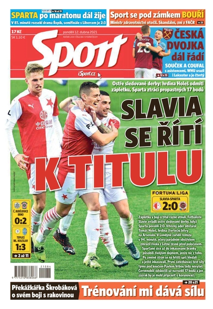 E-magazín Sport - 12.4.2021 - CZECH NEWS CENTER a. s.