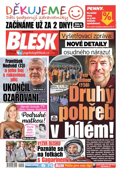 E-magazín Blesk - 14.4.2021 - CZECH NEWS CENTER a. s.