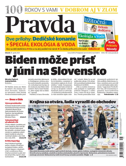 E-magazín Denník Pravda 20. 4. 2021 - OUR MEDIA SR a. s.