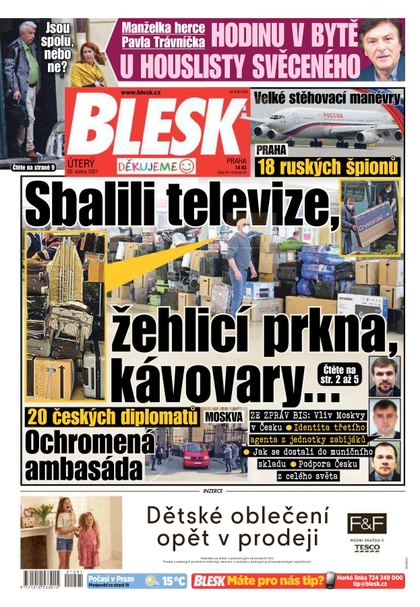 E-magazín Blesk - 20.4.2021 - CZECH NEWS CENTER a. s.