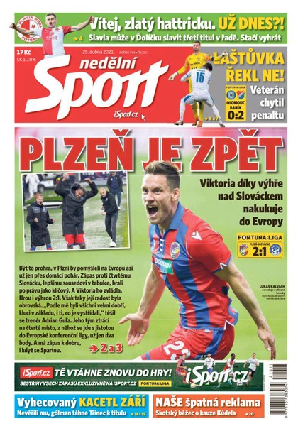 E-magazín Nedělní Sport - 25.4.2021 - CZECH NEWS CENTER a. s.