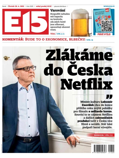 E-magazín E15 - 29.4.2021 - CZECH NEWS CENTER a. s.