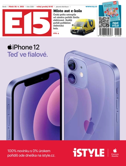E-magazín E15 - 30.4.2021 - CZECH NEWS CENTER a. s.